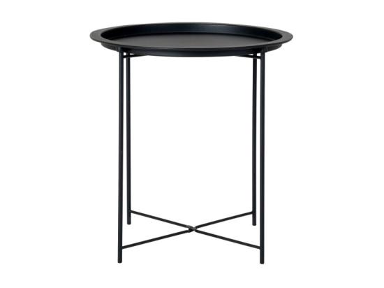 Vente Unique Bastia - Bout De Canapé En Métal - Noir