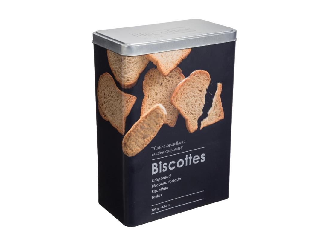 vente unique Boîte à Biscottes "Relief II" 24cm Noir