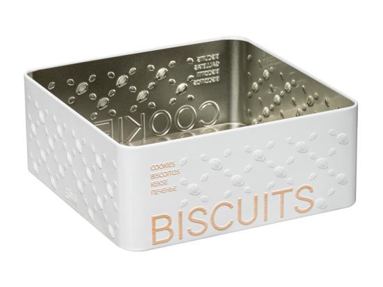 Vente Unique Boîte à Biscuits "Scandi" 19cm Blanc