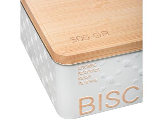 Vente Unique Boîte à Biscuits "Scandi" 19cm Blanc