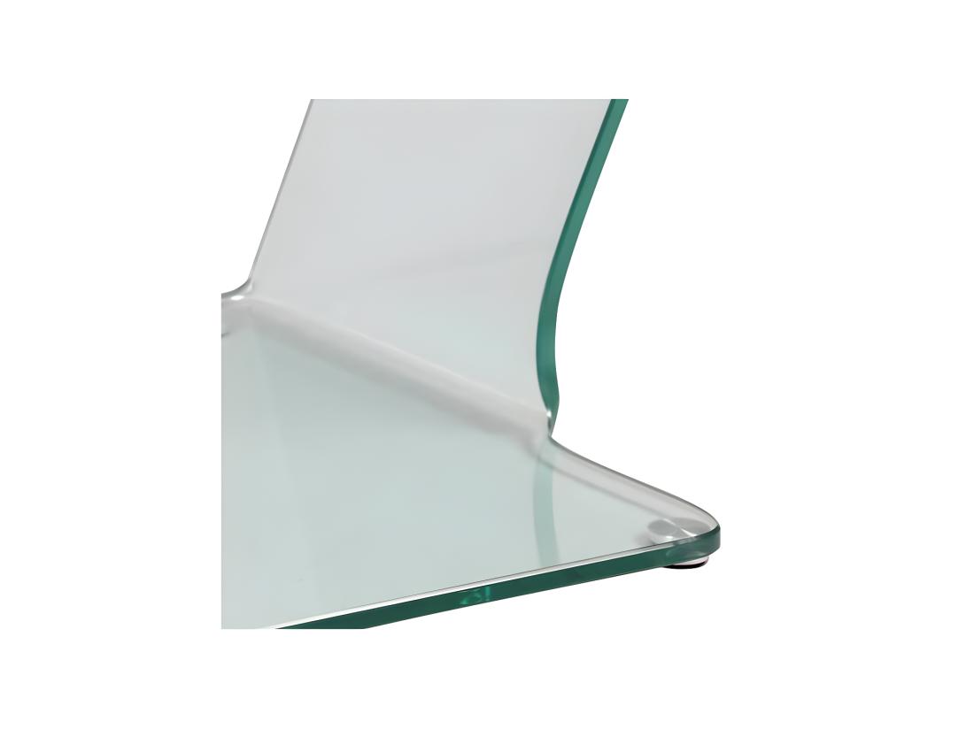 vente unique Bout de canapé Verre courbé - CLEAN