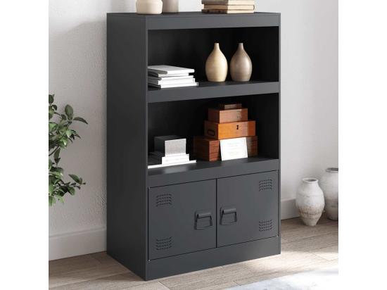 vente unique Buffet anthracite 67x39x107 cm acier