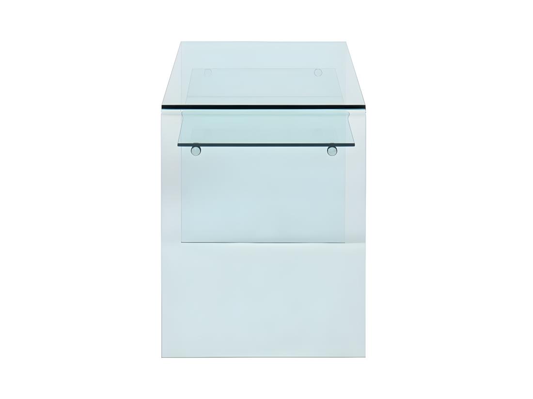 Vente Unique Bureau STILEOS - 1 Niche - Verre Trempé