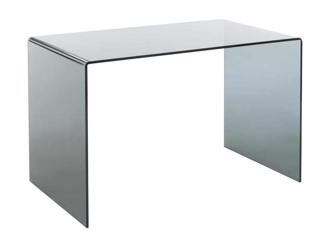 Vente Unique Bureau - Verre Trempé Fumé - Noir - ELSTRON