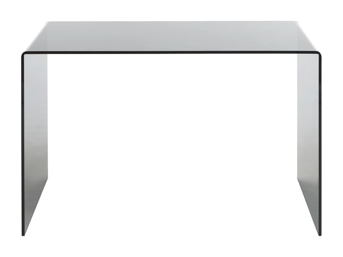 Vente Unique Bureau - Verre Trempé Fumé - Noir - ELSTRON