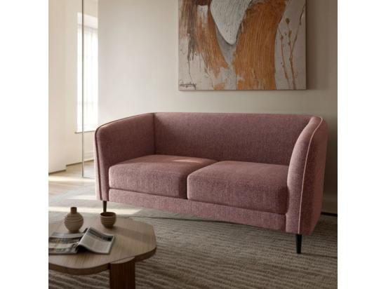 Vente Unique Canapé 2 Places Galbe Rose