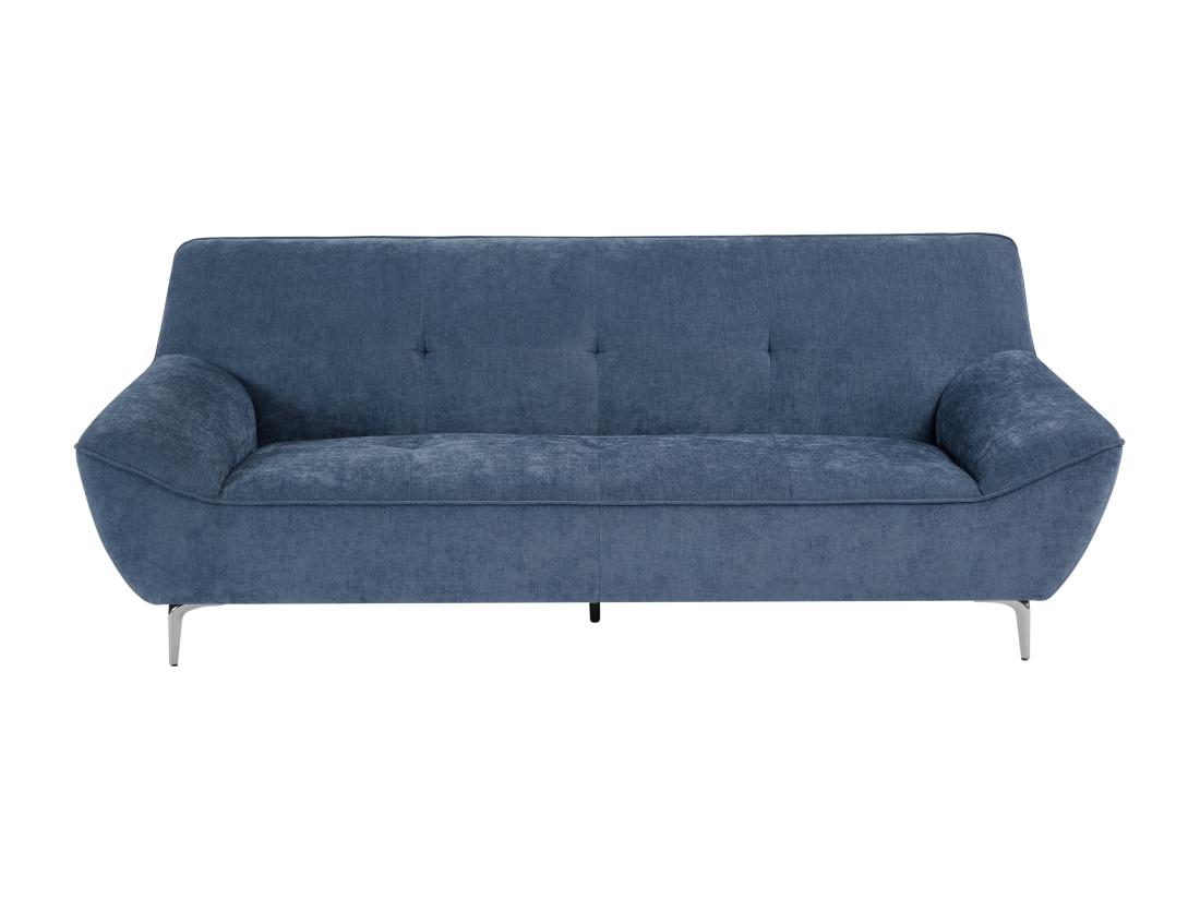 Vente Unique Canapé 3 Places En Tissu Bleu PAVULIA