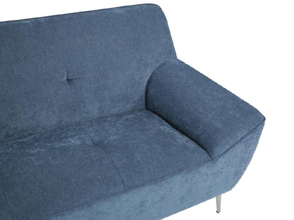 Vente Unique Canapé 3 Places En Tissu Bleu PAVULIA