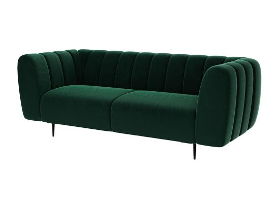 Vente Unique Canapé 3 Places Shel Vert Profond