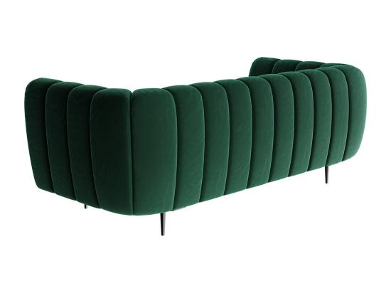 Vente Unique Canapé 3 Places Shel Vert Profond