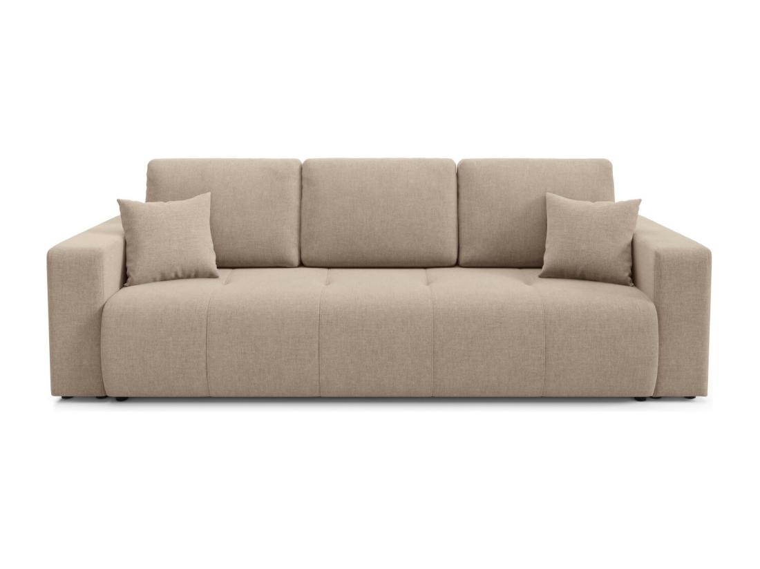 Vente Unique Canapé Convertible MOLINIO Marron