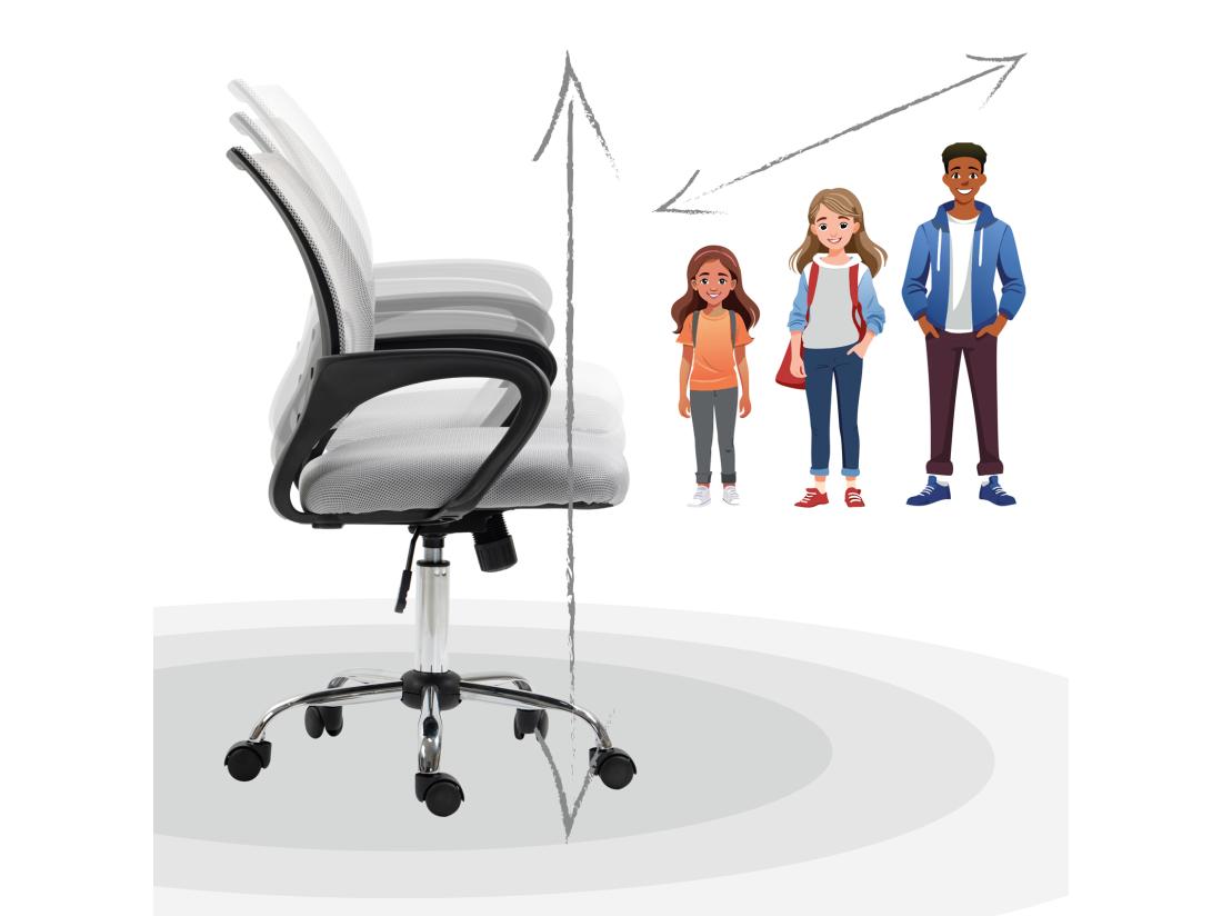 Vente Unique Chaise De Bureau Enfants Adolescents