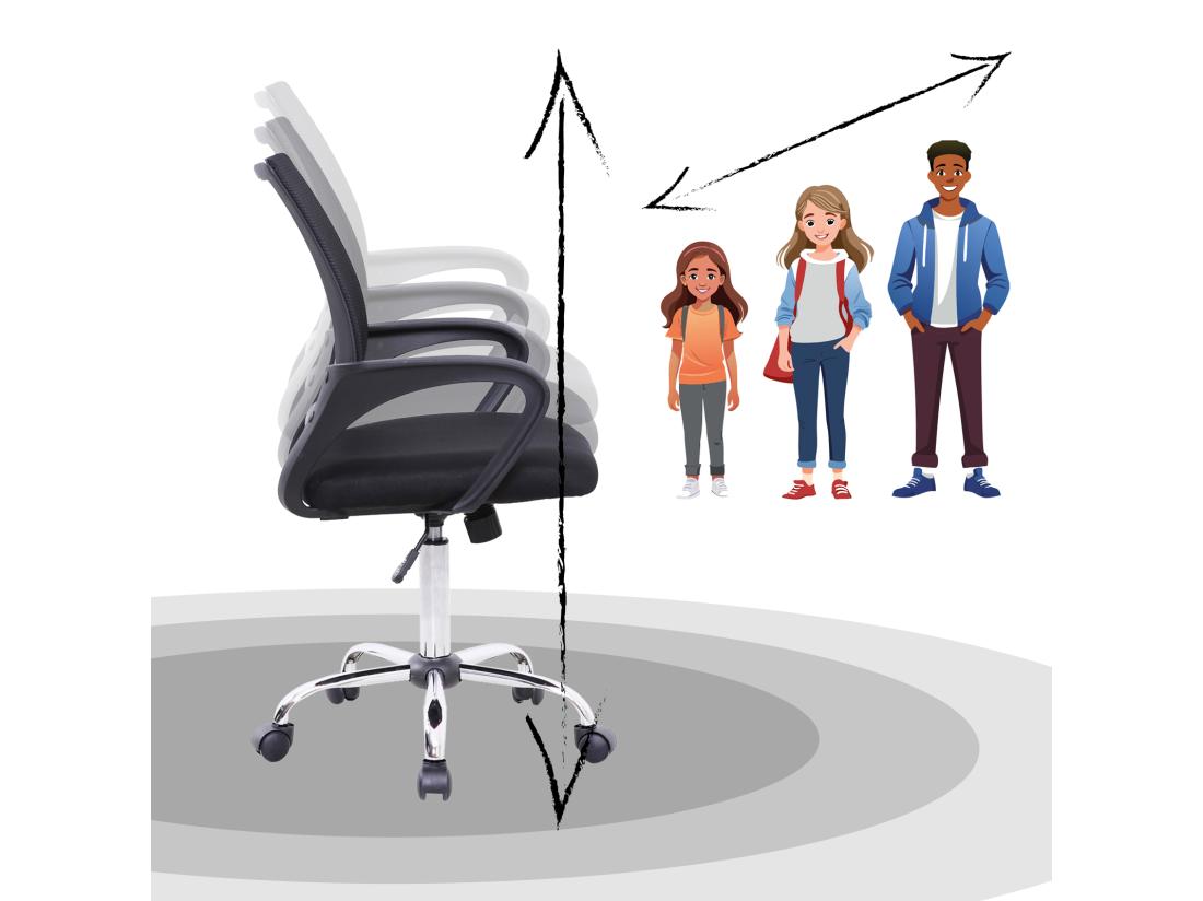Vente Unique Chaise De Bureau Enfants Adolescents