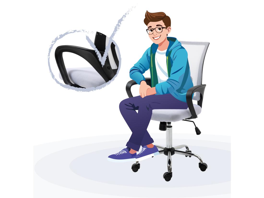 Vente Unique Chaise De Bureau Enfants Adolescents