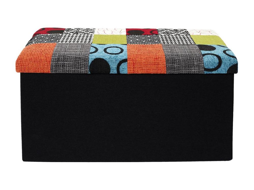 Vente Unique Coffre Banc Pliable Patchwork