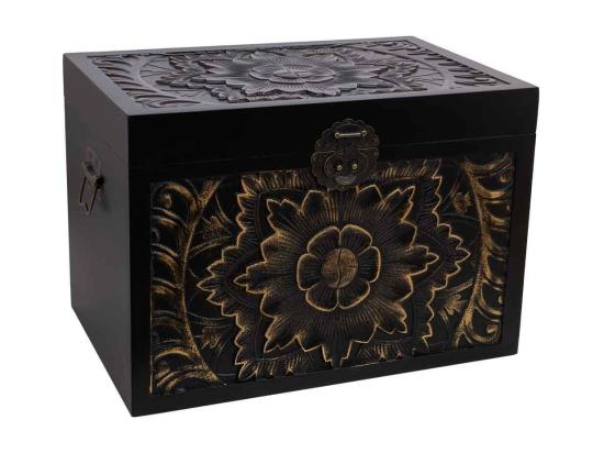 Vente Unique Coffre En Bois 60x40x42h Cm