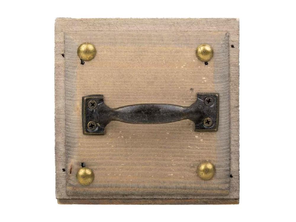 Vente Unique Coffret En Bois Marron 14x14x12h Cm