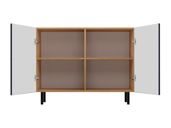 Vente Unique Commode KAMA 2D ARTISAN Noir