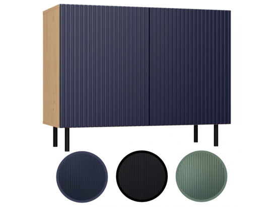 Vente Unique Commode KAMA 2D ARTISAN Noir