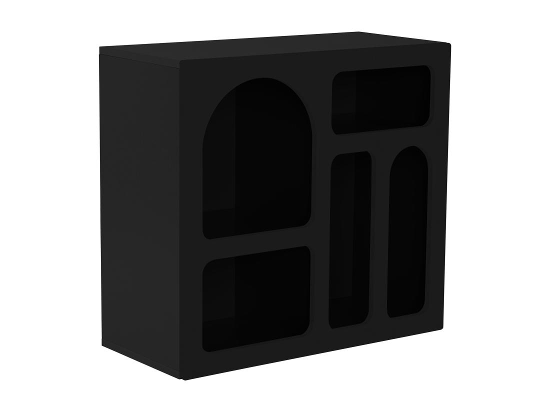 Vente Unique Console Avec 5 Niches - Noir - LUELA