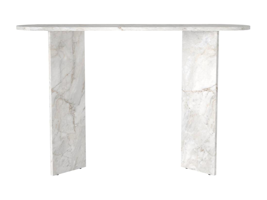 Vente Unique Console - Effet Marbre Blanc - TOPANIA