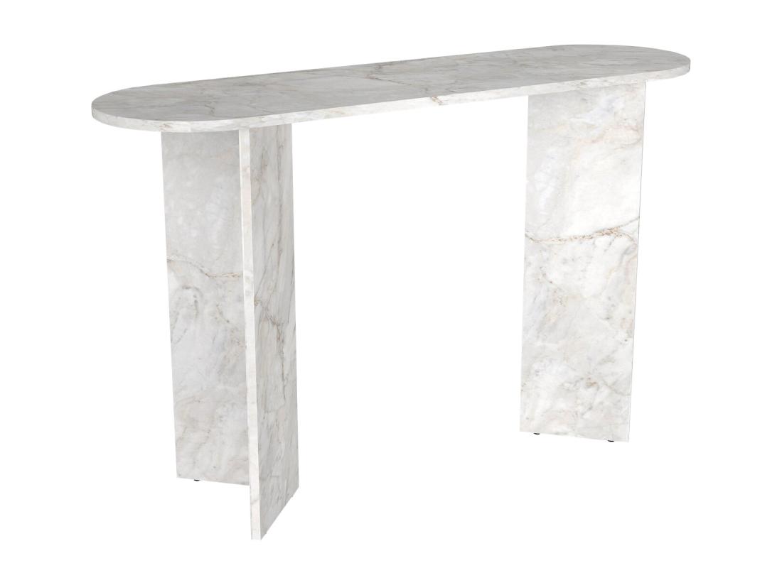 Vente Unique Console - Effet Marbre Blanc - TOPANIA