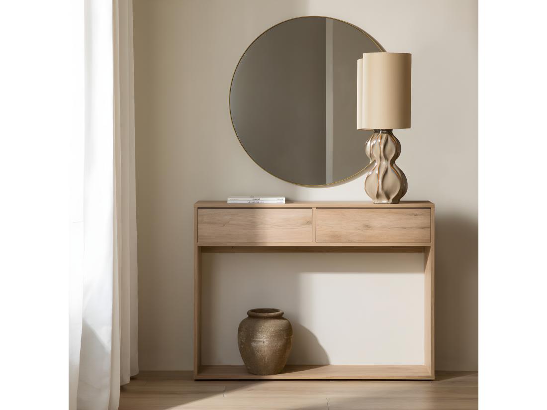 Vente Unique Console Mélamine 81 Cm X 110 Cm-Hegas