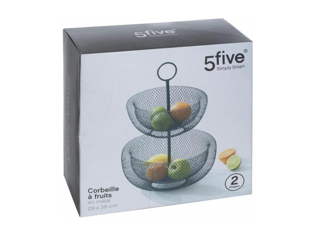 Vente Unique Corbeille à Fruits - 5five - D 29 Cm - Noir