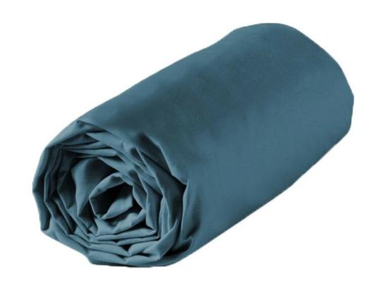 Vente Unique Drap Housse "Lina" 160x200cm Bleu Nuit