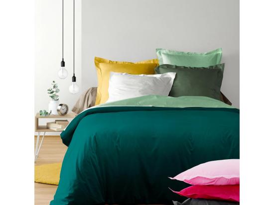 vente unique Drap Housse "Lina" 160x200cm Bleu Nuit