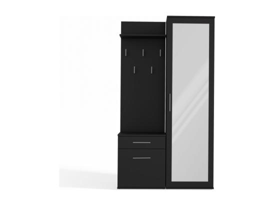 Vente Unique DUO ARMOIRE DUO NOIR MAT
