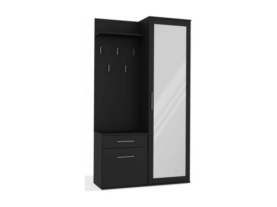 vente unique DUO ARMOIRE DUO NOIR MAT