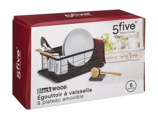 Vente Unique Égouttoir Design "Blackwood" 46cm Noir