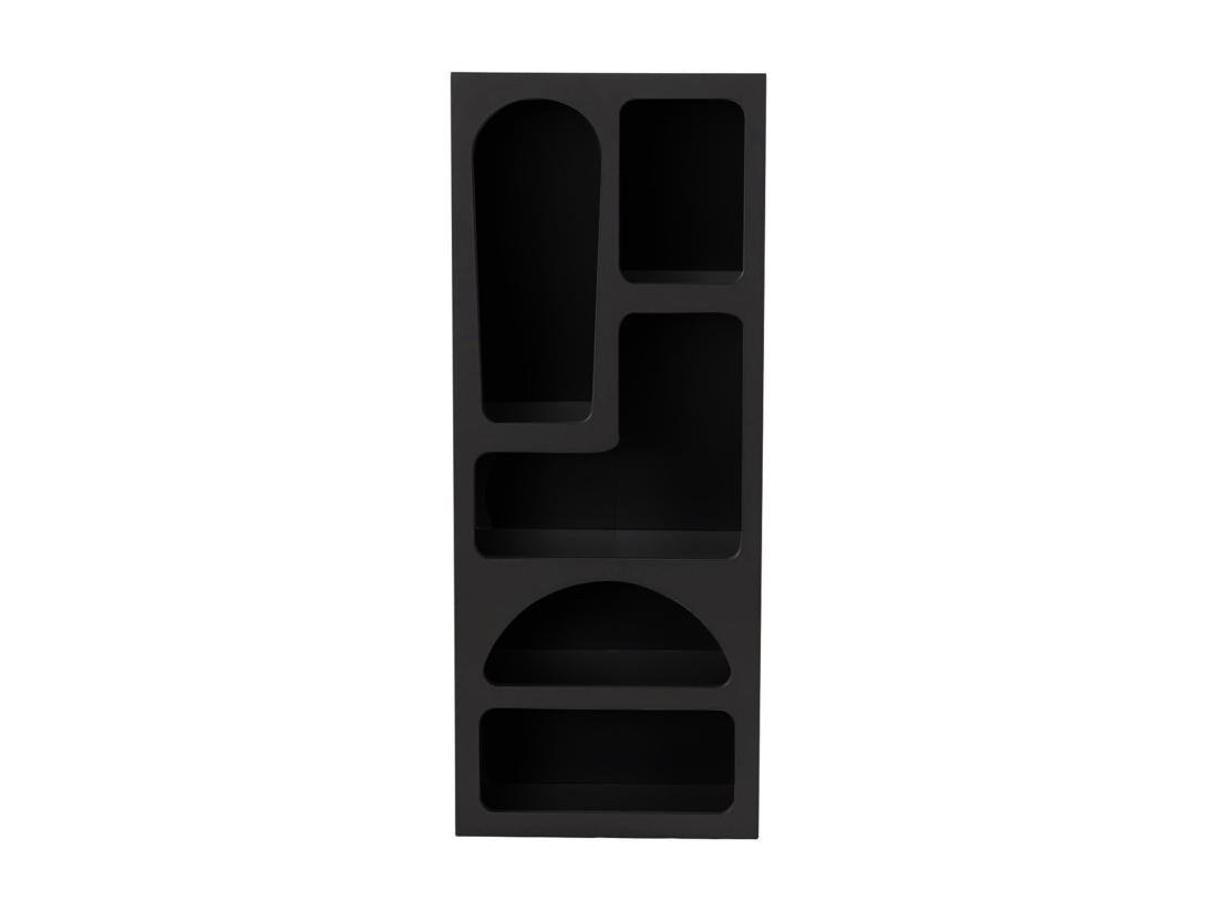 Vente Unique Etagère Avec 5 Niches - Noir - LUELA