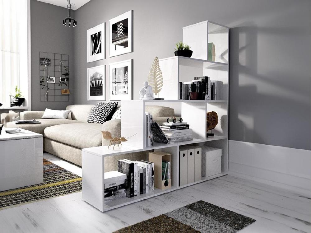 Vente Unique Etagère RAJA - 6 Cases - Coloris : Blanc