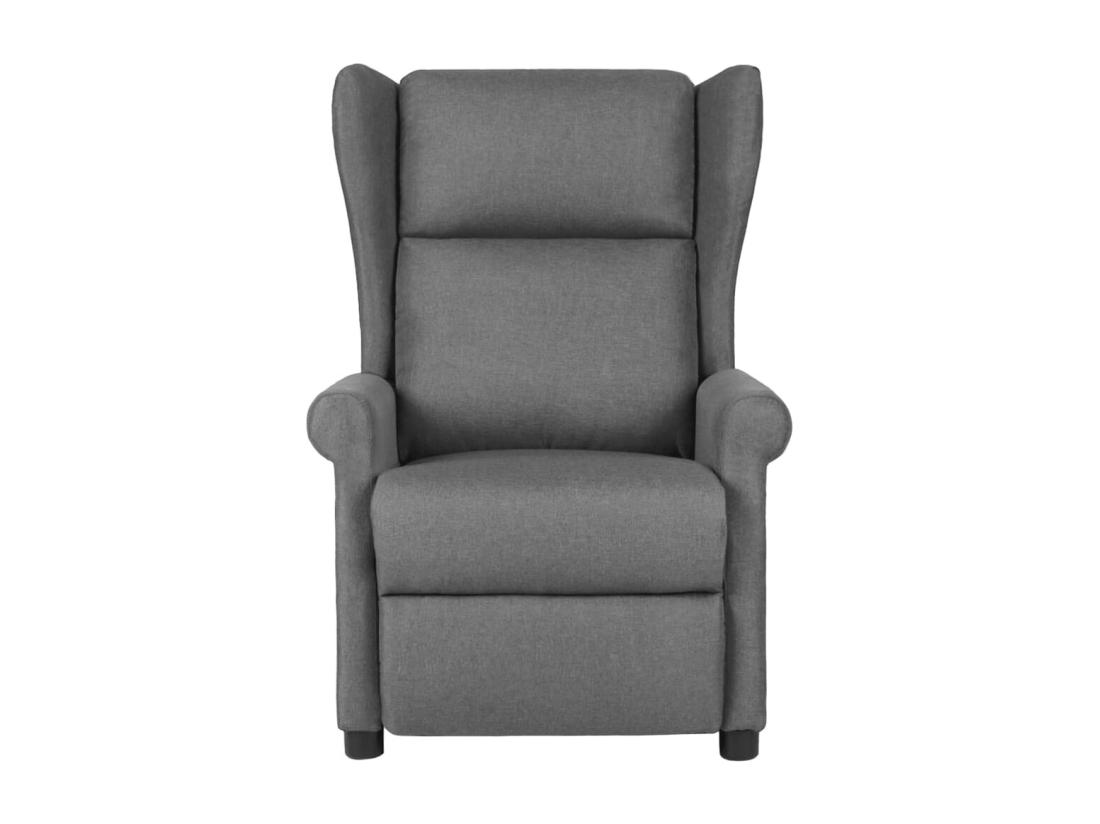 Vente Unique Fauteuil De Massage Gris Clair Tissu