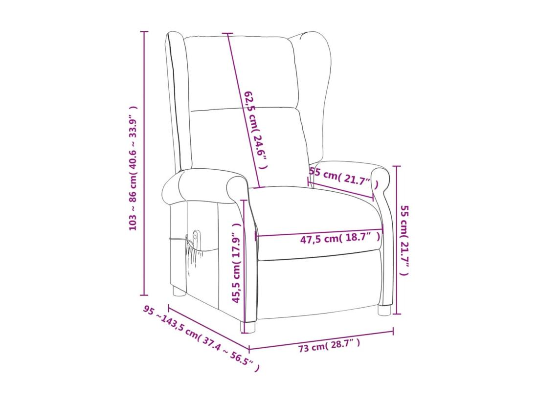 Vente Unique Fauteuil De Massage Gris Clair Tissu