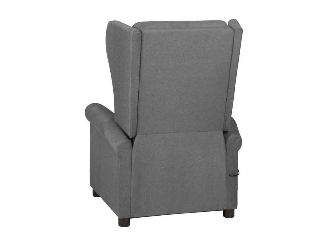 Vente Unique Fauteuil De Massage Gris Clair Tissu