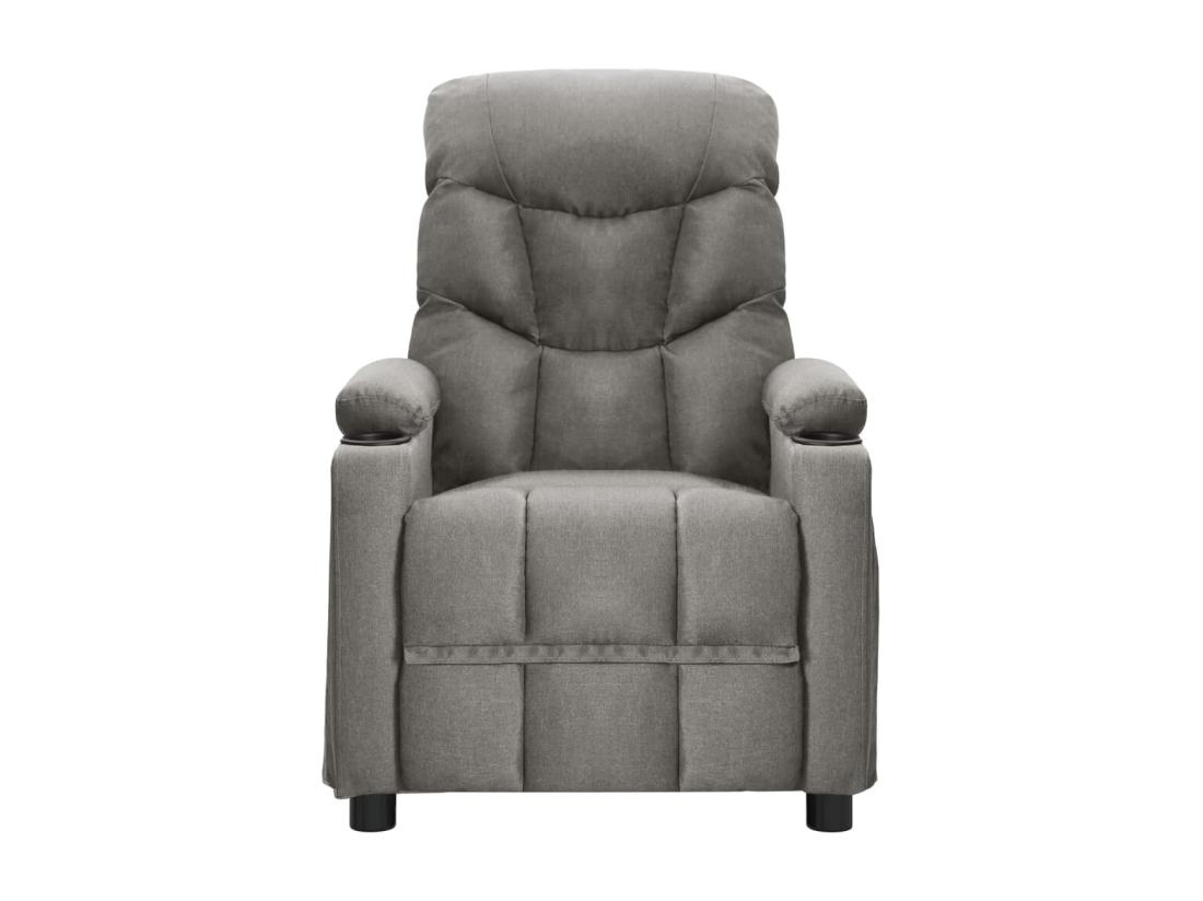 vente unique Fauteuil de massage Gris clair Tissu