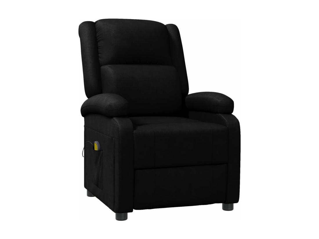 Vente Unique Fauteuil De Massage Noir Similicuir