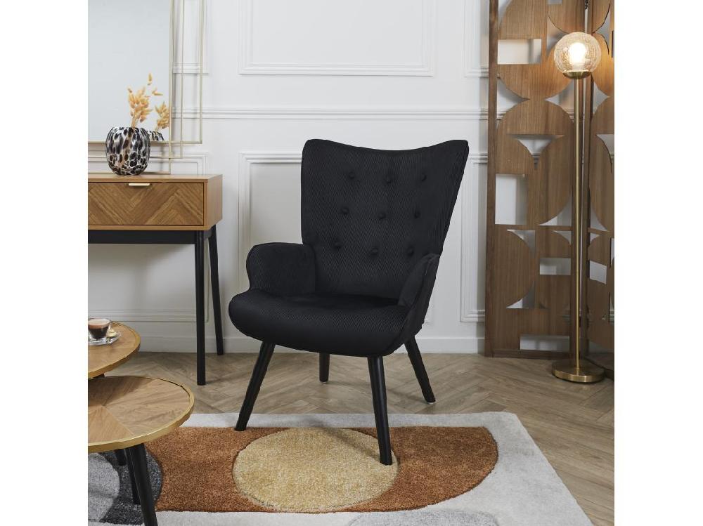 vente unique Fauteuil De Salon Giulia Noir