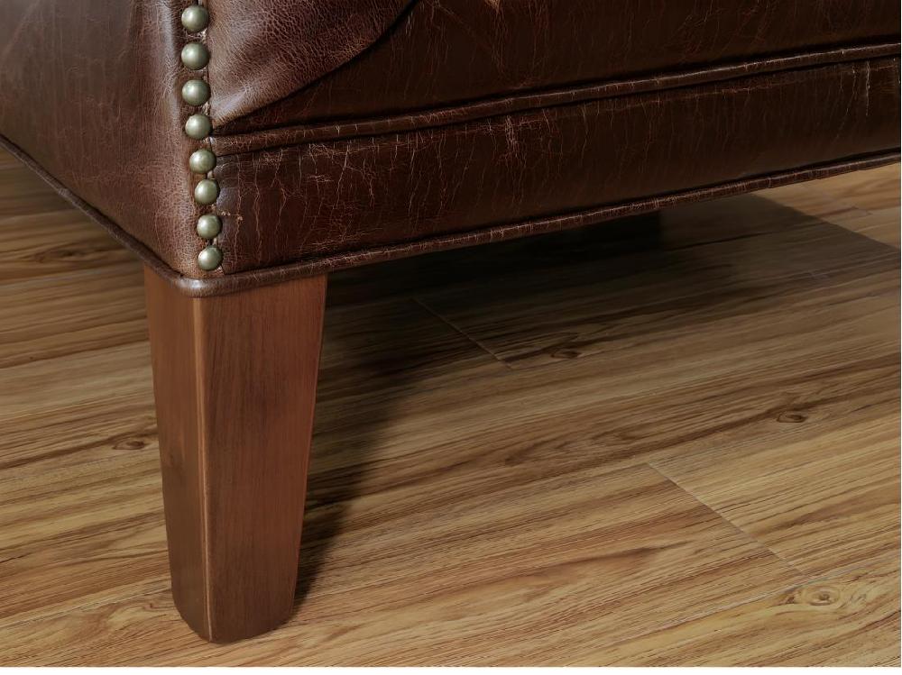 Vente Unique Fauteuil En Cuir COLBERT - Marron