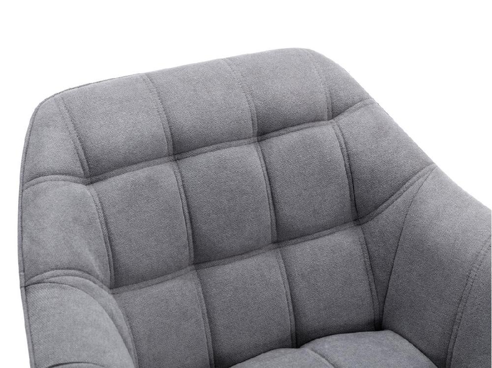 Vente Unique Fauteuil En Tissu Gris CASERTA