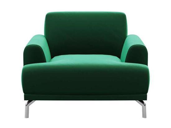 Vente Unique Fauteuil Puzo Vert Profond