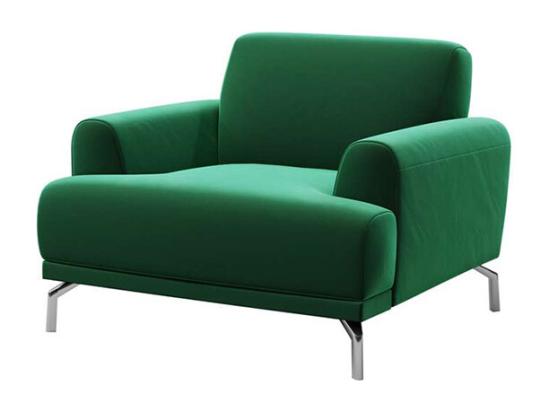 Vente Unique Fauteuil Puzo Vert Profond