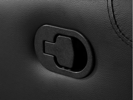 Vente Unique Fauteuil Relax En Cuir AROMA - Noir