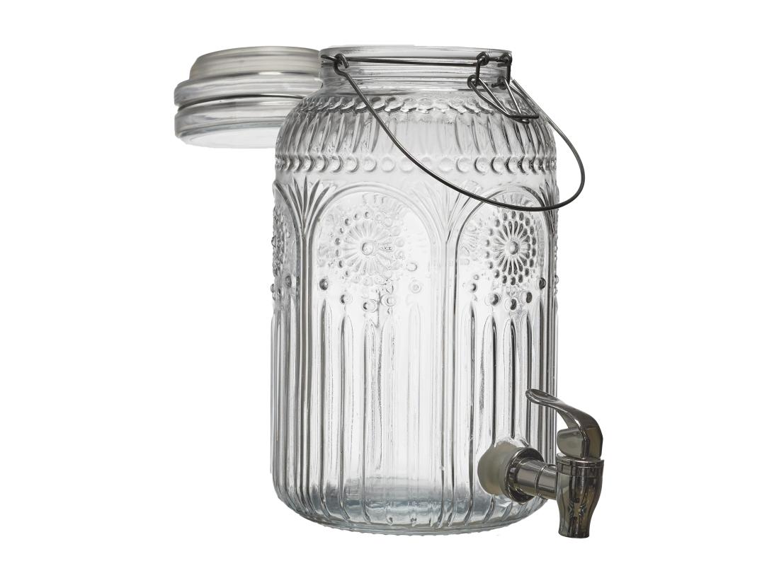 Vente Unique Fontaine En Verre Decore 4l M6