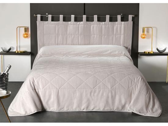 vente unique Jeté de lit aspect velours
