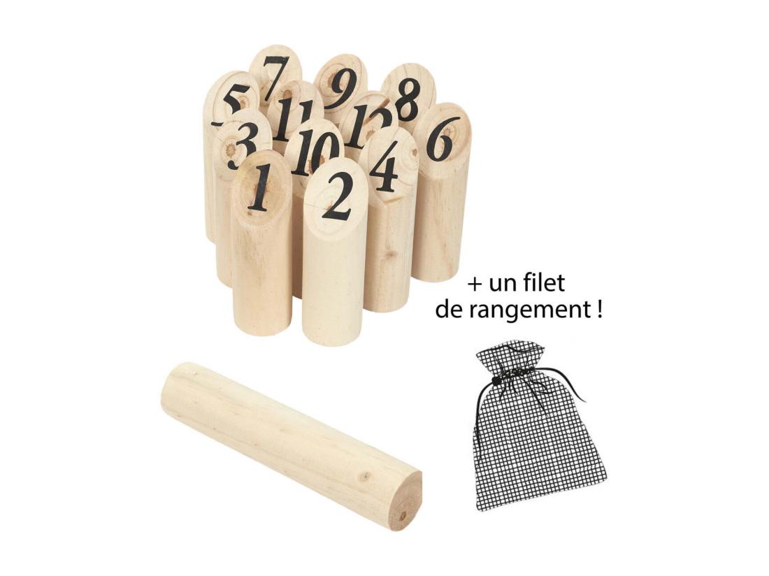 vente unique JEU DE QUILLES EN BOIS NORDIQUE M6