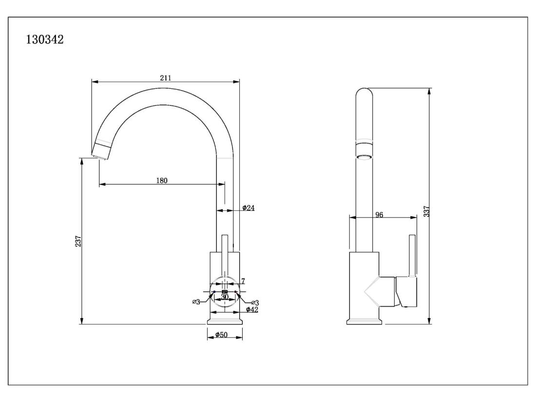 Vente Unique Kiwo Mitigeur évier Blanc - Essebagno